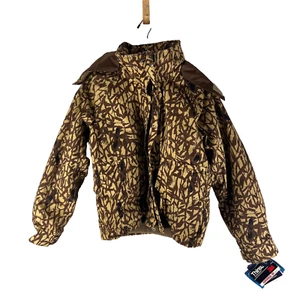 NOS VTG 80s Columbia Goretex Duck Hunting Catail Camo 3n1 Jacket Sz M - Picture 1 of 10