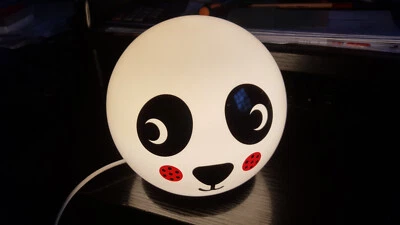 Original IKEA - Vintage - ÄNGARNA Tischleuchte - LED - Pandamuster - Bild 1 von 4