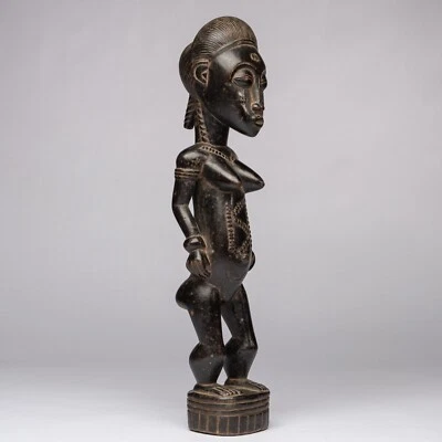 D285 - STATUE BAOULE BLOLO BLA , ART TRIBAL PREMIER ANCIEN AFRICAIN, RCI - Photo 1/4
