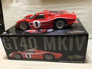 GT40 RED MKIV 1967 FORD #1 24hrs WINNER FOYT / GURNEY MASTERPIECE ACME GMP 1:12 - Picture 1 of 19