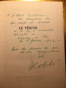 1961 EMMANUEL ROBLES LE VESUVE LIVRE *JOLI ENVOI+ AUTOGRAPHE* ROMAN BooK - Foto 1 di 13