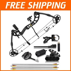 320 FPS Compound Bow for Hunting & Archery - Fully Adjustable for Right-Hand Use - Picture 1 of 7