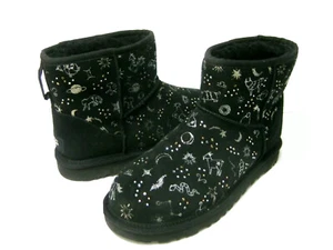 UGG CLASSIC MINI ZODIAC WOMEN BOOTS BLACK US 8 /UK 6 /EU 39 - Picture 1 of 6
