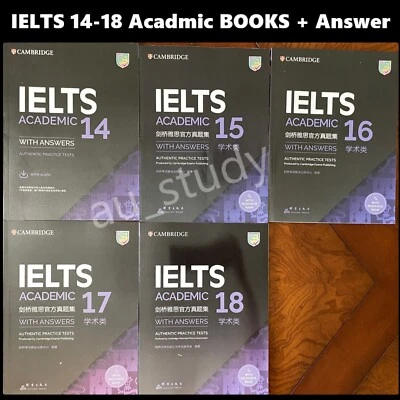 2024 AU STOCK LATEST NEW Cambridge IELTS 14-18 Academic Books with Answer Key - image 1 of 4