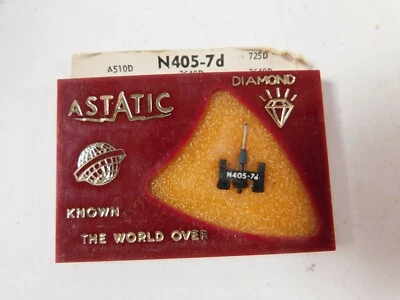 Vintage NOS Astatic N405-7d Genuine Diamond Phonograph Stylus Needle  - Image 1 of 2