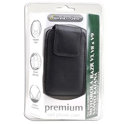 Funda Premium para Teléfono Celular Wireless Gear 4HL898 para Teléfonos Delgados (Negro) Totalmente Nueva Foto 1 de 2