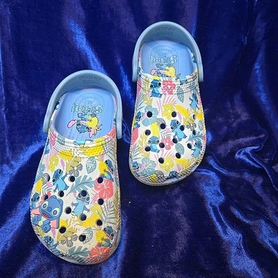 Zueco Crocs Disney Stitch Clásico Talla C10 Lilo & Stitch Tropical  Foto 1 de 4