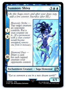 MTG Summon: Shiva U Enchantment Creature — Saga Elemental Normal FINAL FANTASY 7 - Picture 1 of 2