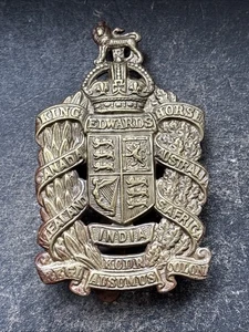 King Edwards Horse Hussars, Original British Army Cap Badge. - Bild 1 von 6