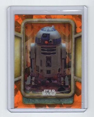 Star Wars 2024 Chrome Sapphire Edition Phantom Menace 27 R2-D2 ORANGE #20/25 - image 1 of 4