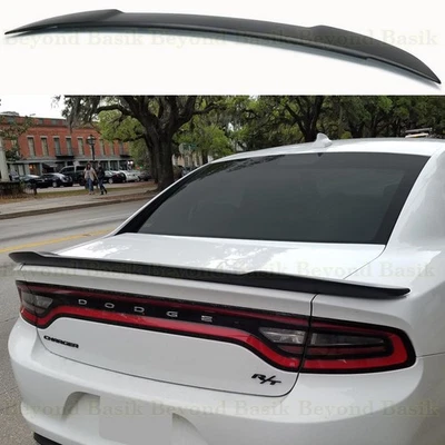 Alerón estilo HELLCAT PINTADO NEGRO MATE de fábrica para Dodge Charger 2011-22 2023 Foto 1 de 4