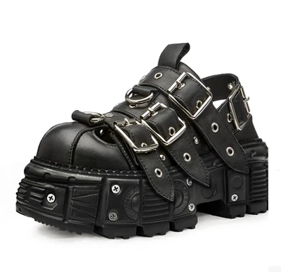 Sandals Women Platform Summer Slingback Buckle Hollow Out Roman Casual Shoes New - Image 1 of 4