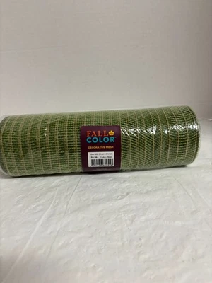 Green Fall Crafting Mesh 10" x 360" NEW - Image 1 of 3