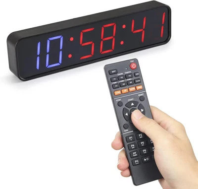 PELLOR Fitness Timer, 1,5" Tragbarer LED Fitness-Intervall Timer, Magnetischer - Bild 1 von 4