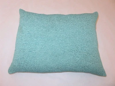 Almofada decorativa DKNY botânica ponto cruz fita malha espuma do mar nova com etiquetas - Imagem 1 de 4