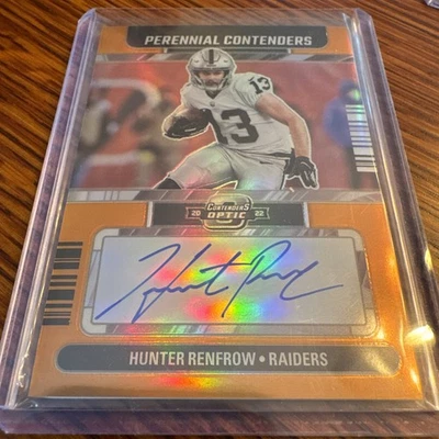 2022 Contenders Optic Hunter Renfrow Perennial Contenders On Card Auto #35/35 - Image 1 of 4