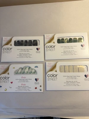 Color Street set of 4 Brand  new in packages nail polish strips - Image 1 of 4