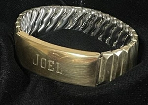 Foster Gold Filled 1/20 10k GF Expansion Bracelet Photo Personalized Vtg - Picture 1 of 11