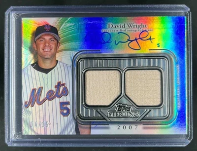 2025 Topps Sterling David Wright Seasons Jersey Auto #4/25 Mets - Image 1 of 2