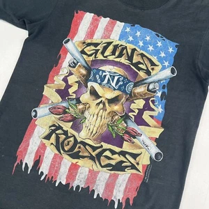 Vintage 90s Guns N Roses Use Your Illusion Tour Band Tee Single Stitch Sz M - Picture 1 of 7