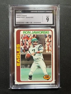 1978 Topps Ron Jaworski CGC 9 - Image 1 of 2