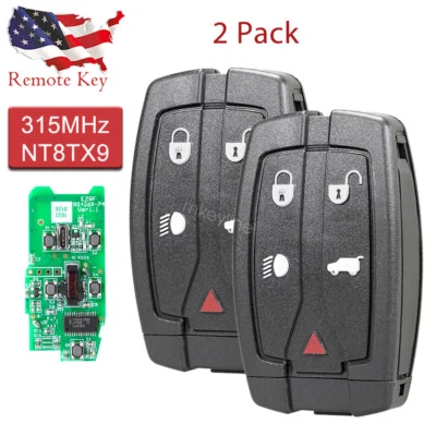 2 para Land Rover LR2 2008 2009 2010 2011 2012 Smart Prox mando a distancia llavero NT8-TX9 Foto 1 de 4