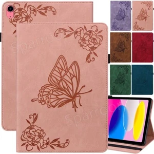 For iPad A16 11th 10th 9/8/7th 6/5th Gen Air M3 Pro Mini Leather Flip Case Cover - Picture 1 of 89