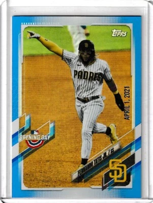 2021 Topps Opening Day Blue Foil #1 Fernando Tatis Jr. - Image 1 of 2