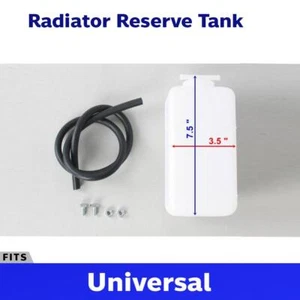 Universal Radiator Reservoir Reserve Tank Bottle Container Small Size White EBEZ - Bild 1 von 5