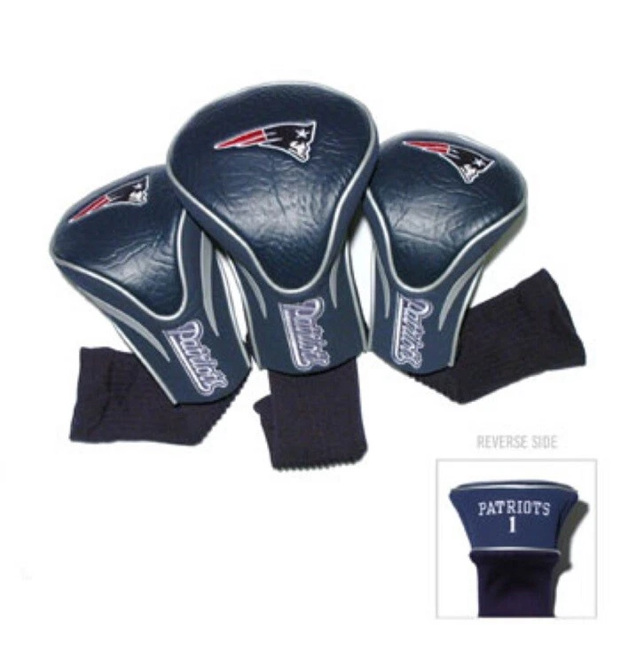 Team Golf NFL New England Patriots Contour Golf Club Headcovers 3-Pack - Image 1 of 1