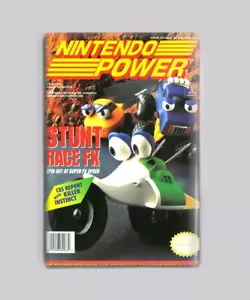 STUNT RACE FX / NINTENDO POWER - 2"x3" FRIDGE MAGNET (magazine game nes retro) - Picture 1 of 3