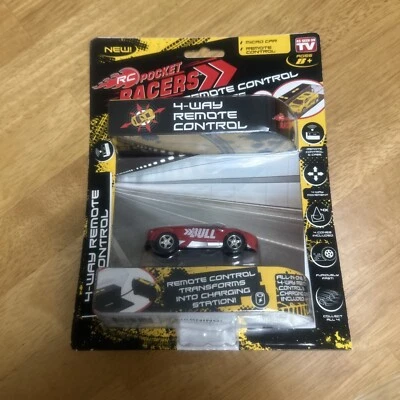 NEW RC Pocket Racers RED Bullet All-in-One 4-Way Remote Control & Storage Case - Image 1 of 3