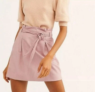 Minifalda Free People Payton Paperbag para mujer 10 malva desmayo #OB1053690 boho Foto 1 de 4