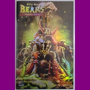 Killer Kare Bears - King Spawn Homage -  MegaCon Chrome Foil Cover - Ltd 7/10 - Picture 1 of 2