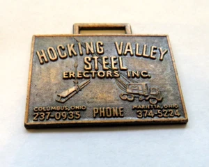 HOCKING VALLEY ACERO ERECTORS INC. COLUMBUS OHIO RELOJ LLAVERO - Imagen 1 de 2