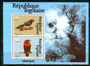 FAUNA_7824 1981 Togo birds SHEET MNH