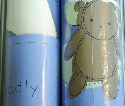 Borde de papel tapiz para guardería de oso de peluche, Carter's Baby 2 piezas x5 = 10 yardas, LOTE sellado Foto 1 de 4