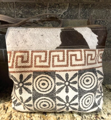 Bolso Bandolera Bolso de Hombro Cuero de Vaca Tapiz Cavas Foto 1 de 4