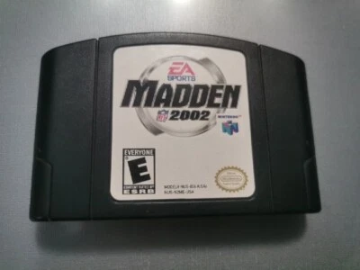 EA Sports Madden NFL 2002 Football Nintendo 64 N64 Game Mint Personal Copy!  - Image 1 of 4
