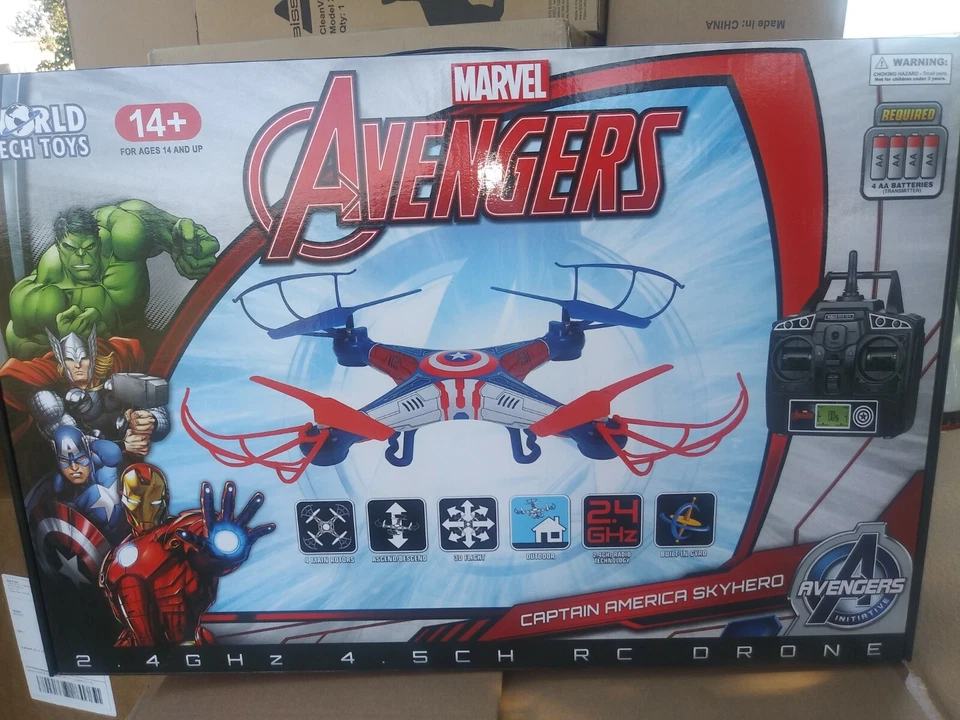 Captain America Sky Hero 4.5 Channel RC Drone Marvel Avengers