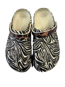 Crocs Classic Animal Remix Clog Zebra Leopard Animal Print M11 & W13 - Picture 1 of 3