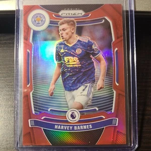2021-22 Panini Prizm Harvey Barnes Red Refractor /199 Leicester City - Picture 1 of 2
