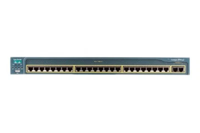 24 port Cisco 2950 Switch.Write erased and ready for use and working. - Image 1 of 2