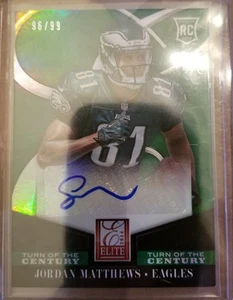 JORDAN MATTHEWS 2014 ELITE TURN OF THE CENTURY EAGLES AUTO RC 96/99 - Picture 1 of 1