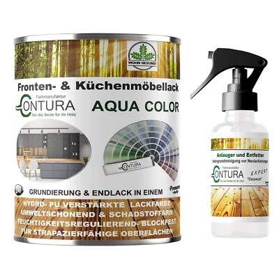 Küchenmöbellack RAL Möbellack SET Möbelfarbe Holzlack Buntlack Küchenlack Küche - Bild 1 von 4