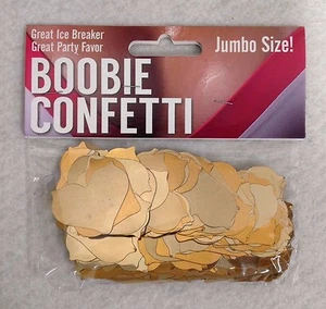Boobie Mylar Confetti Pack Gold Jumbo Size LGBTQ Pride TaTa Party Bachelor Night - Picture 1 of 2