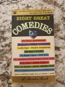 EIGHT GREAT COMEDIES, A MENTOR BOOK, SHAKESPEARE, MOLIERE, WILDE, 5TH, 1963, PB! - Picture 1 of 3