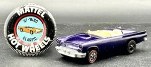 Hot Wheels Redline Classic 57 Bird Purple Spectraflame White Interior USA Button - Picture 1 of 24