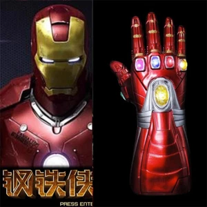 The Avengers Iron Man Luminous Gloves Thanos Wearable Arm Gloves Cosplay Props  - Picture 1 of 18