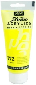 Pebeo Fluorescent Yellow Studio Acrylic Paint 100ml - Picture 1 of 1